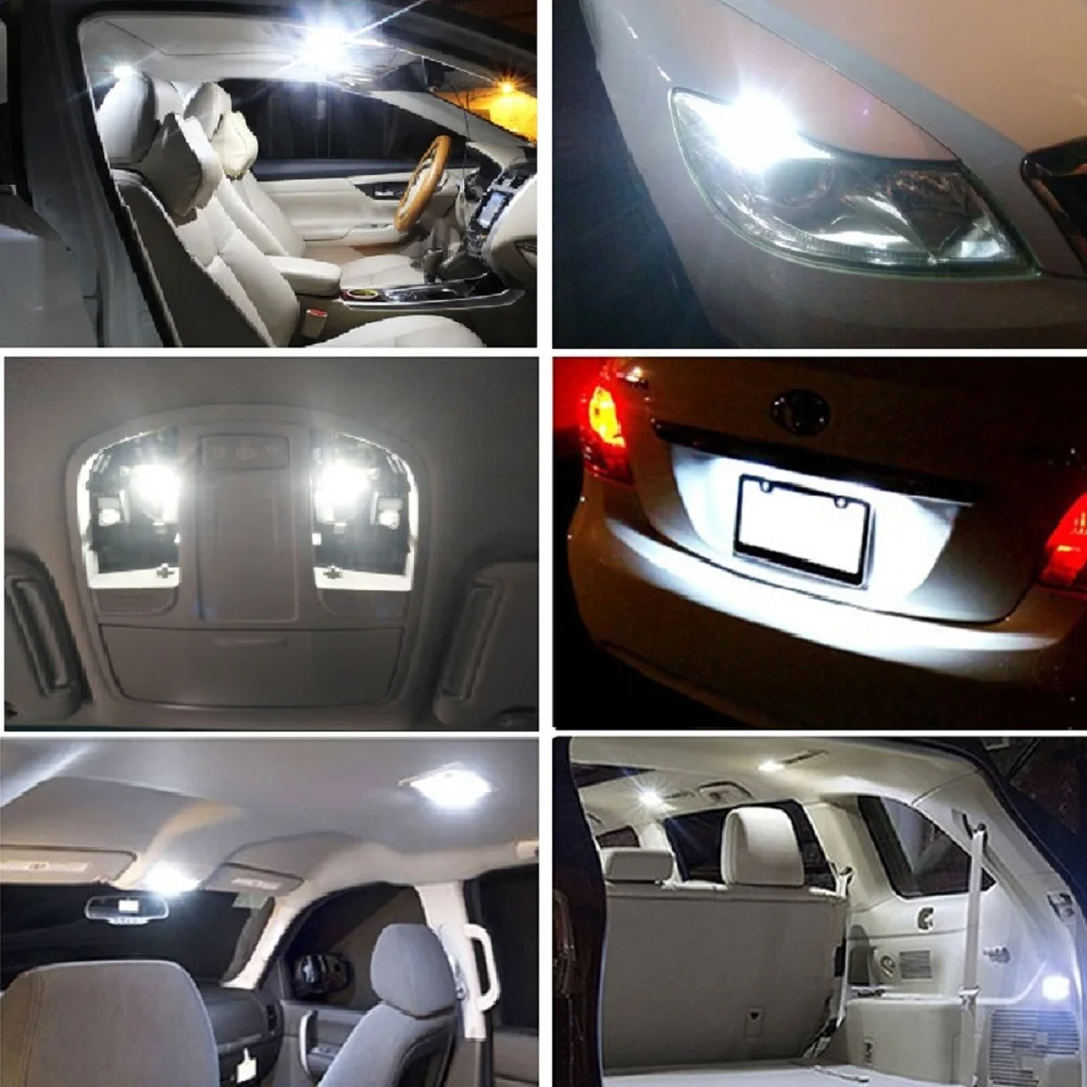 Светодиодный фонарь T10 W5W 194 168 для салона автомобиля Citroen Berlingo C5 X7 C3 C4 C25 C2 C1 C8 Picasso