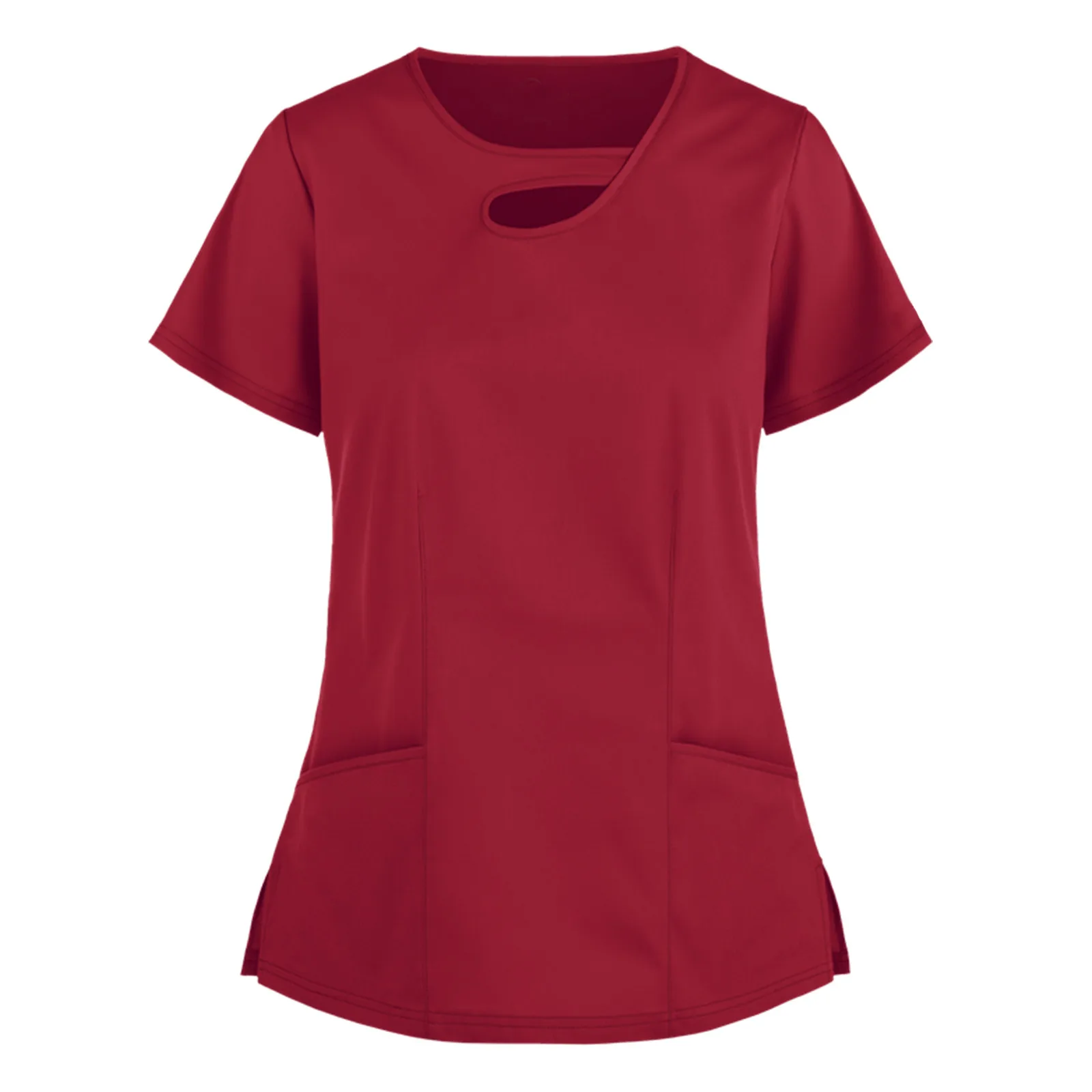 Женская футболка с V образным вырезом и карманом|Униформа медсестры| |
