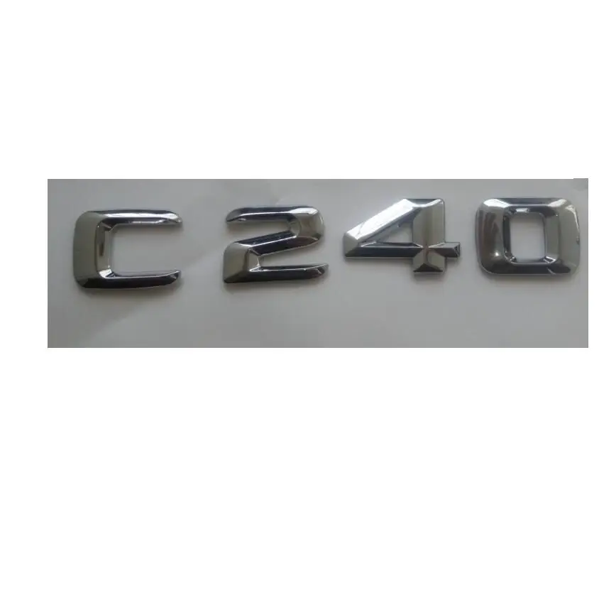 Хром багажник 3D шрифты C 240 эмблемы значки для Mercedes C240 | Автомобили и мотоциклы