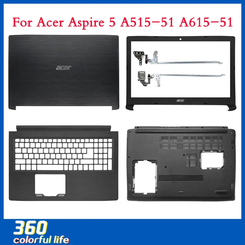 

Новинка, задняя крышка для ноутбука Acer Aspire 5 A515-51 A515-51G A315-53 N17C4/Передняя панель/петли/Упор для рук/Нижняя крышка