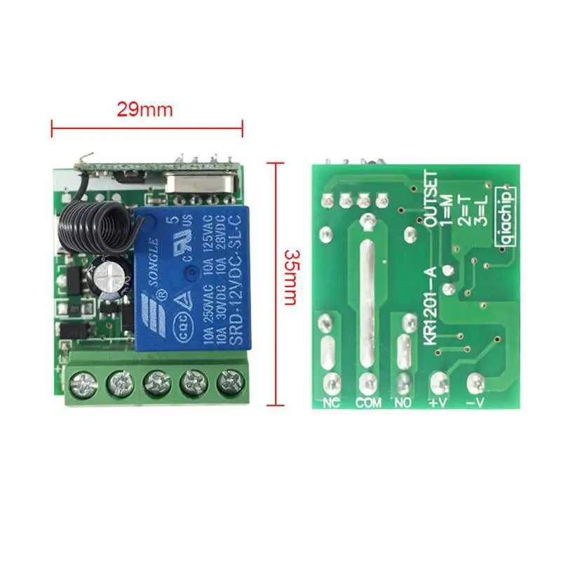 

12V Single-Channel Wireless Remote Control Relay Module Control 433 Time Car Mhz Switch Lights Delay Board U6B1