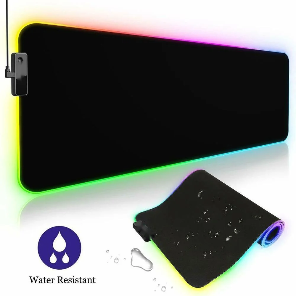 

LED 10 Couleur Tapis de Souris Grand XXL Large 800x300x4 PC Ordinateur Mousepad