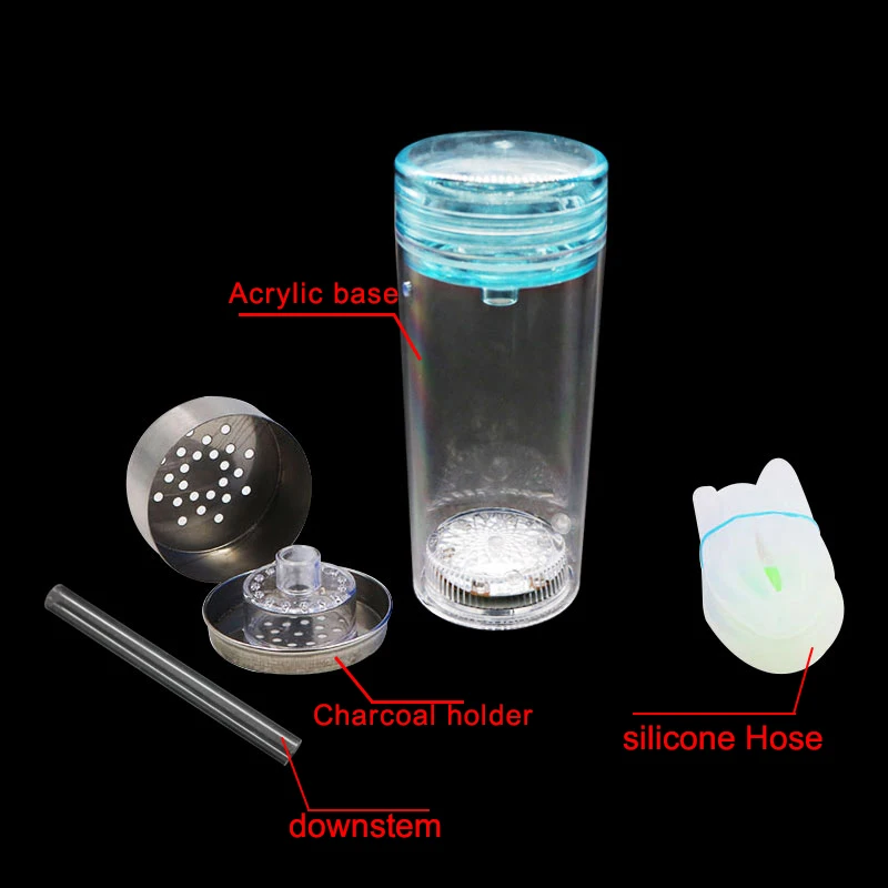 1 шт. новый дизайн светодиодный светильник акриловый кальян набор с выдвижным