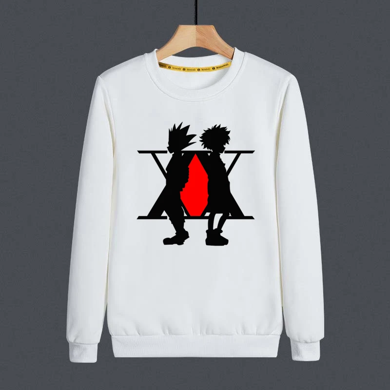 Толстовка Hunter X мужская с капюшоном свитшот рисунком курапики уличный костюм в