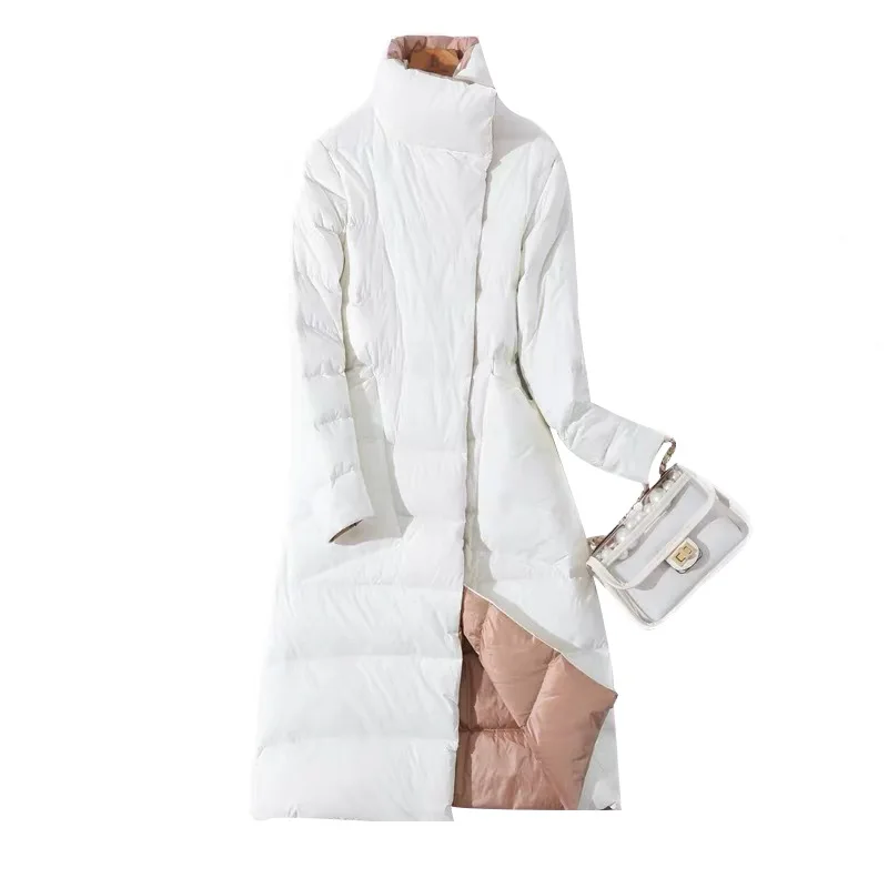 

slim Winter long down jacket down jacket for new white duck down Korean women over the knee