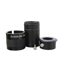 astronomical telescope accessories barlow mirror 2 inch 2x multiplier with 1 25 inch adapter universal dual interface