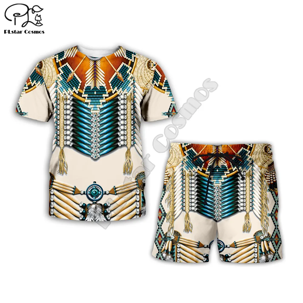 

PLstar Cosmos Flying&Native Indian 3d printed Fashion Men for women t Tshirt hip hop Breathable Fitness Tshirt+shorts Combo Suit