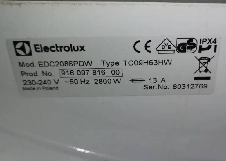 Детали для сушилки одежды ремень с клиновидным цоколем 7EPH1971/PH1971 барабанной