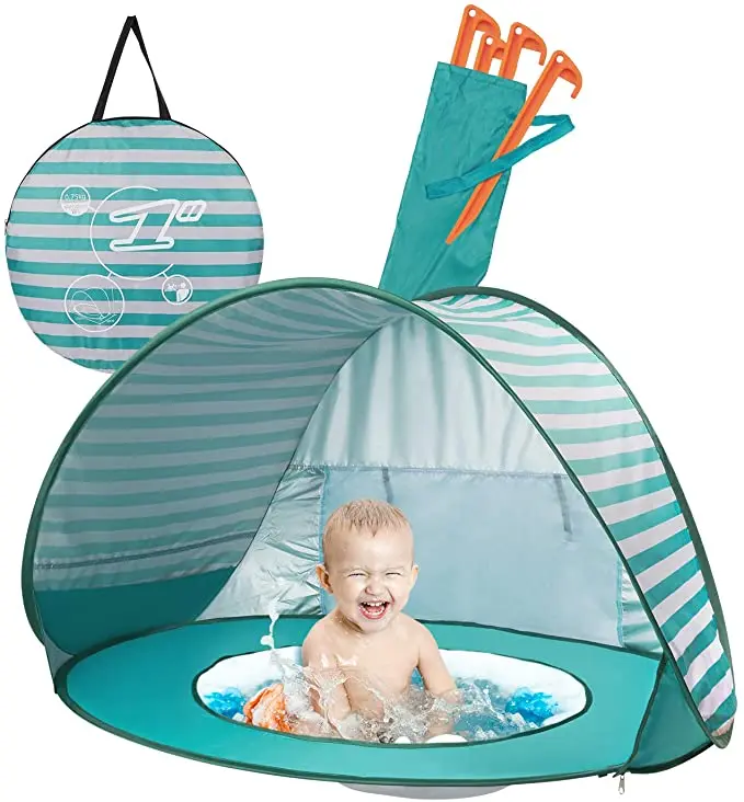 

Baby Beach Portable Tent Children Waterproof Pop-Up Awning Swimming Pool Anti-Ultraviolet Outdoor Travel Camping Room