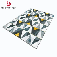 bubble kiss nordic style carpets for living room vintage yellow gray diamond carpets home non slip bedroom rug delicate 2021
