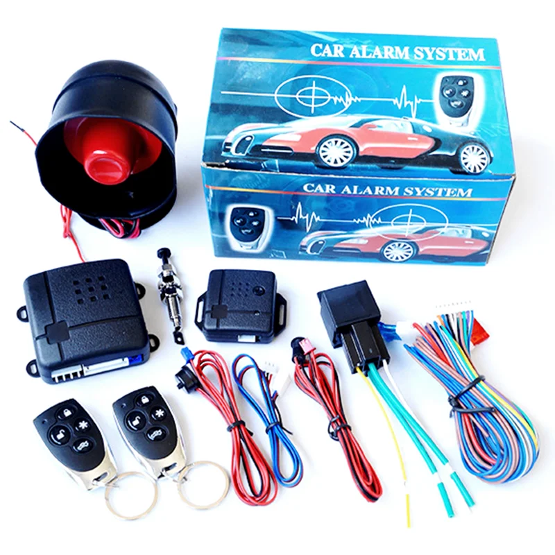 

Sound And Light Alarm Car Remote Control Locking Device Keyless Entry System Door Security Kit Anti-Theft Find Auto Location