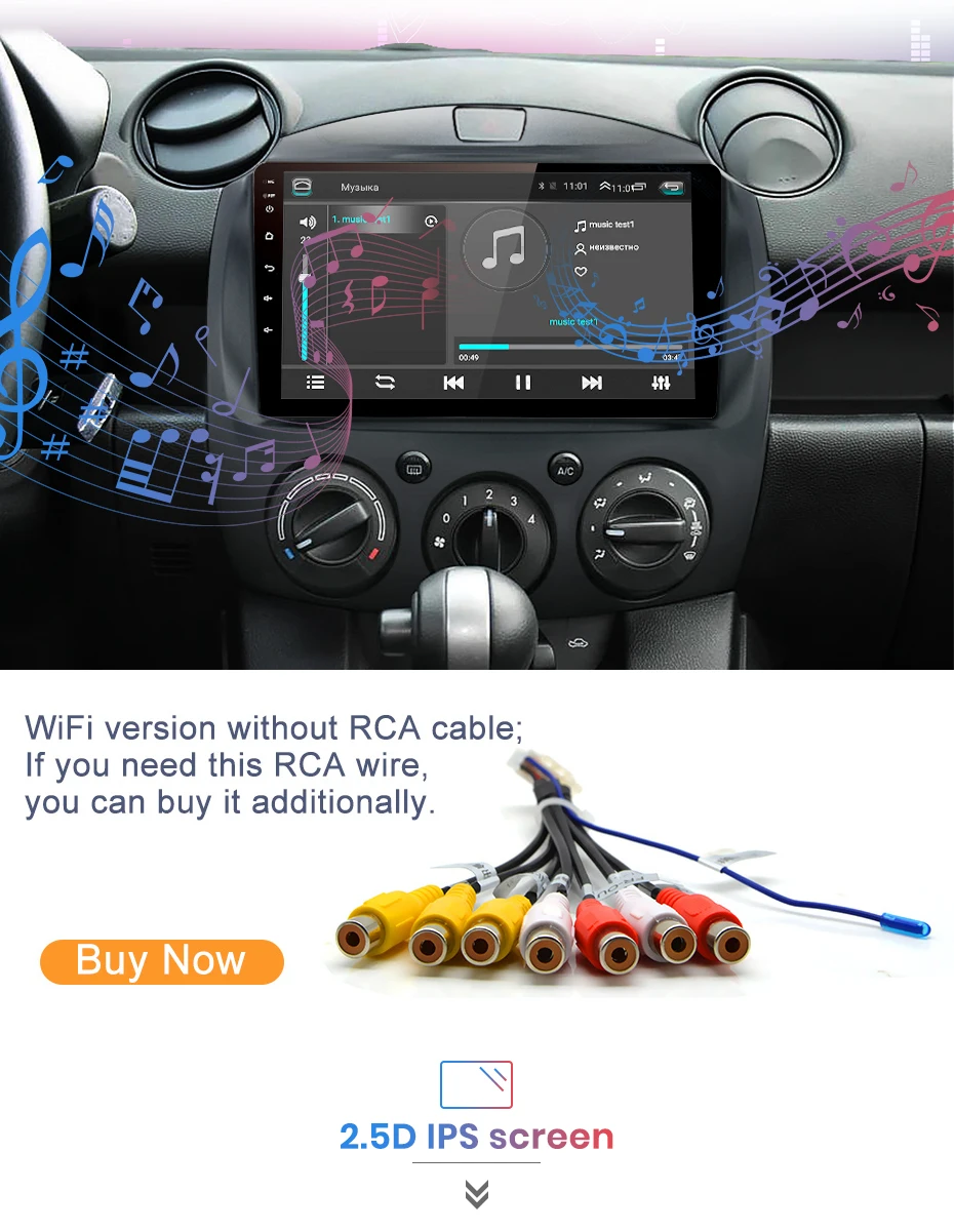 Junsun V1 Android 9,0 2G+ 32G DSP автомобильный Радио Мультимедиа Видео плеер для MAZDA 2 2007-2013 навигация gps 2din Авторадио