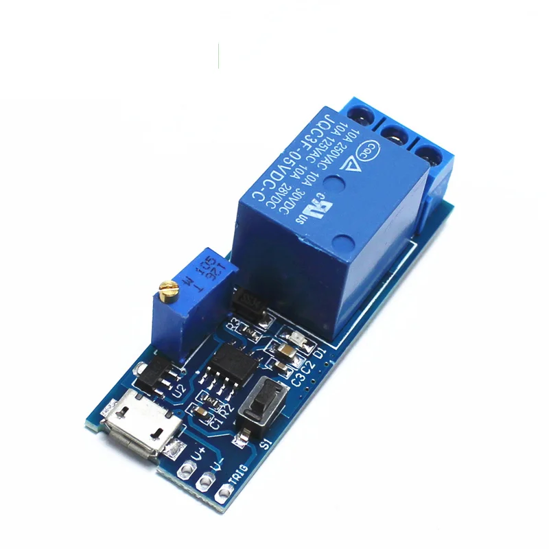 Микро USB реле с регулируемой задержкой 5 30 В постоянного тока|delay switch|time delay switchdelay