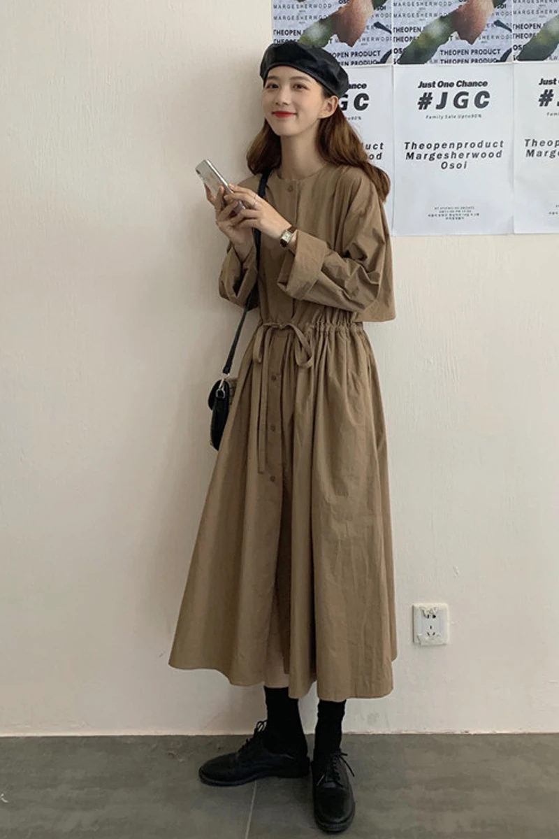

French Retro Design Sense Minority Skirt Autumn 2020 New Korean Version Of Gentle Temperament Goddess Dress