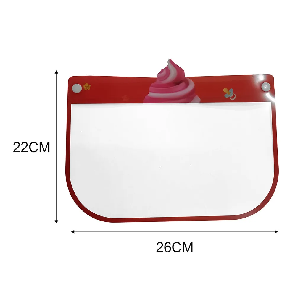 

Kids Full Face Shield 5PC Adjustable Protective Mask Dustproof Anti-droplet Dustproof Safe Outdoor Cute Full Face Cover Z0820