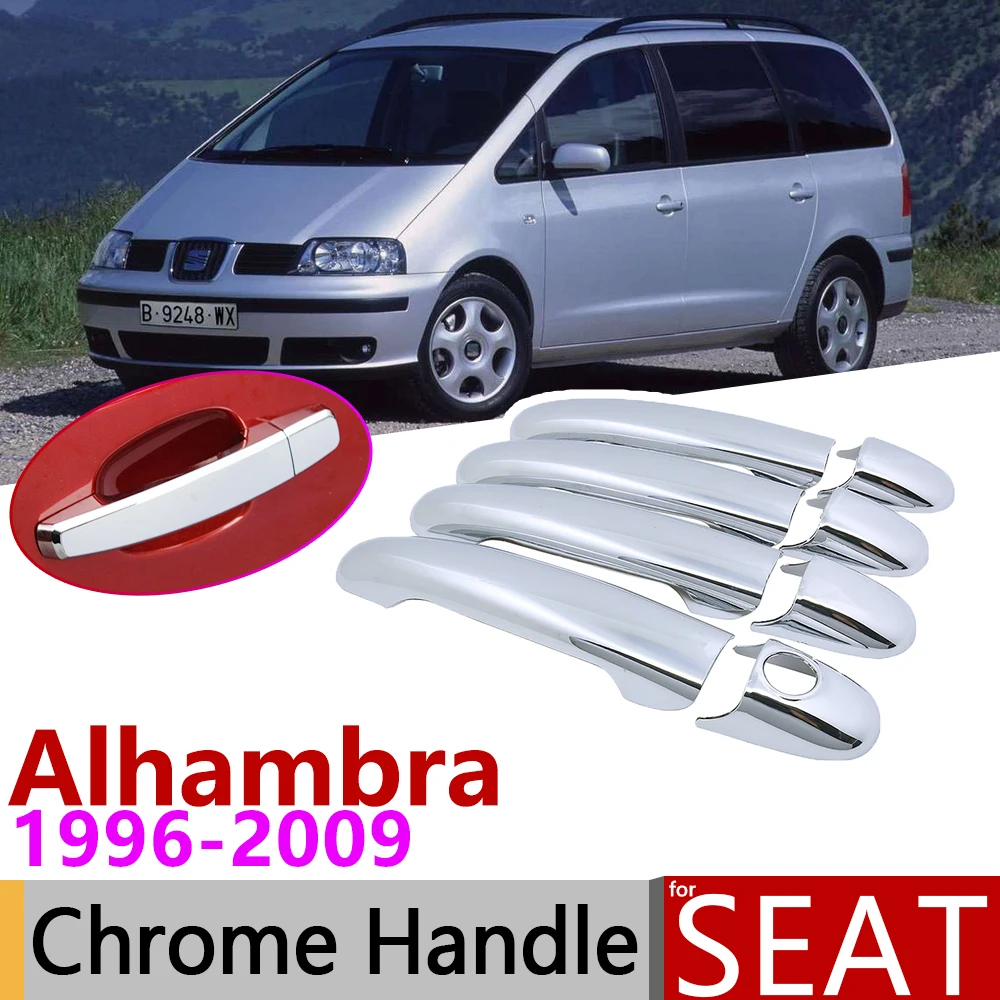 Для Seat Alhambra MK1 7M 1996 ~ 2009 хромированные дверные ручки автомобильные аксессуары
