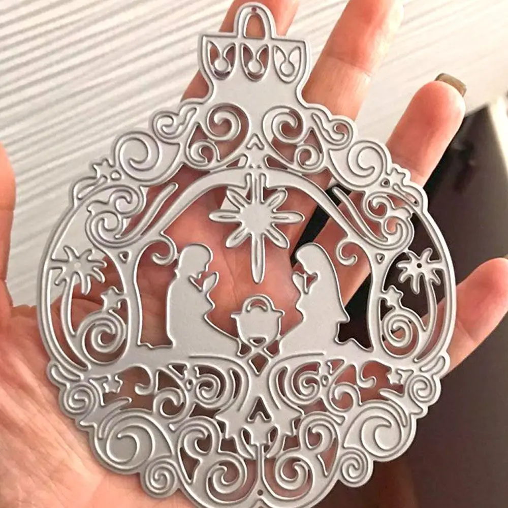 Рождественский орнамент металлические резные штампы DIY Скрапбукинг ремесла