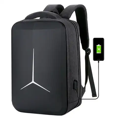 Рюкзак с защитой от кражи для мужчин и женщин, деловой водонепроницаемый минималистичный ранец для ноутбука с подзарядкой