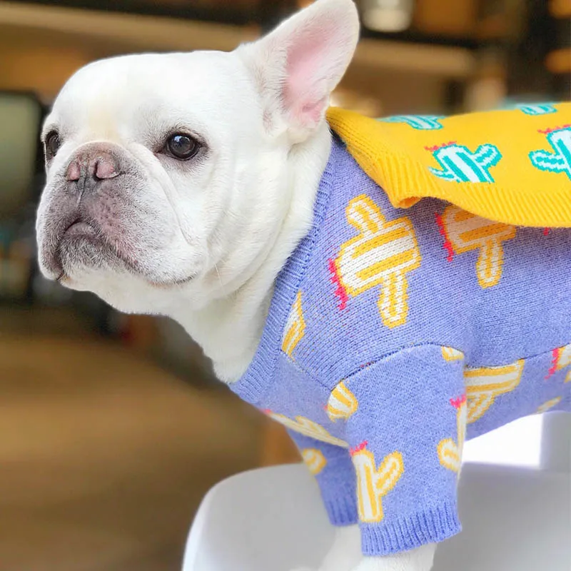 Собака зимняя одежда панель в форме французского бульдога Одежда для собак