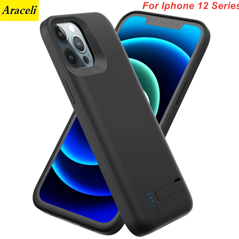 Чехол для iphone 12 Mini Pro Max с внешним аккумулятором на 4000 мАч до 6000 мАч|Чехлы