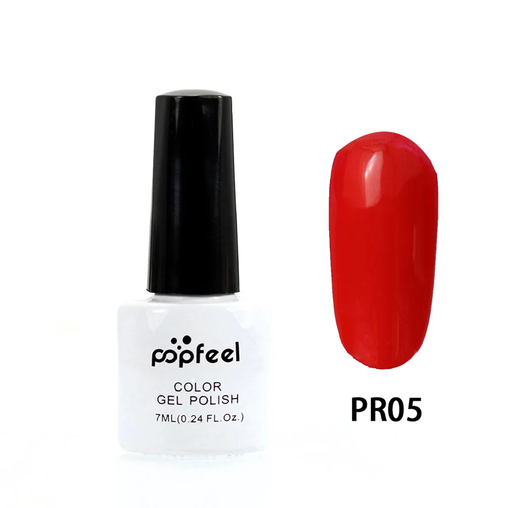 Горячая Мода 7 мл Лак для ногтей Цветной Гель лак LED & UV отмачиваемый косметические