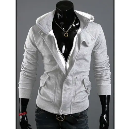 Новые мужские теплые зимние куртки на молнии с боковыми карманами приталенное