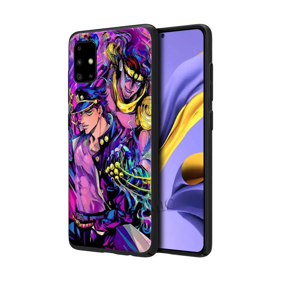 

Silicone Case for Samsung Galaxy A50 A51 A70 A71 A10 A20 E A30 S A40 A60 A80 Black Soft Phone Cover JoJo Bizarre Adventure