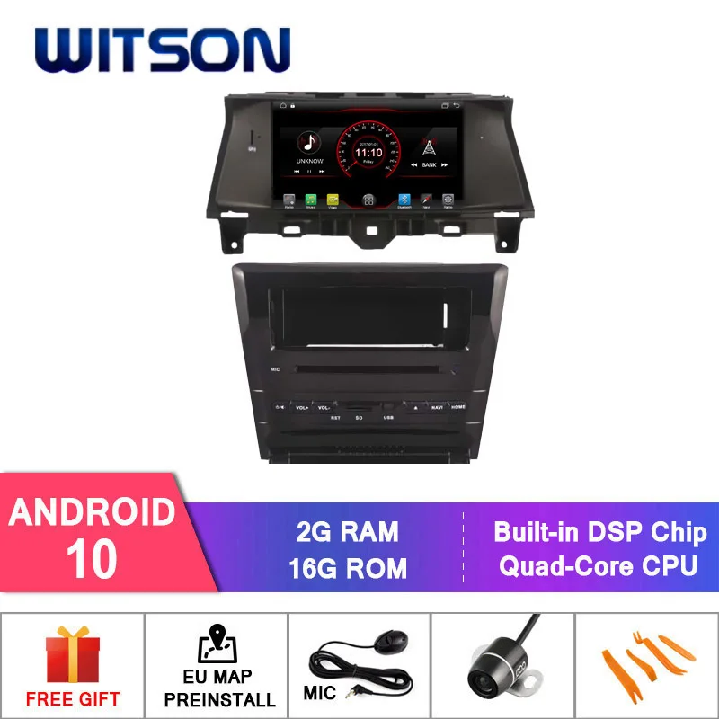 WITSON Android 10 Авто Радио DVD НАВИГАЦИЯ для HONDA ACCORD 8 Автомобильный Зеркало Ссылка/16 Гб
