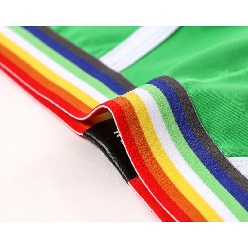 

Rainbow Fashion Underwear Low Waist Pure Cotton Comfortable And Breathable Slim Fit Large Size Young Men's Briefs