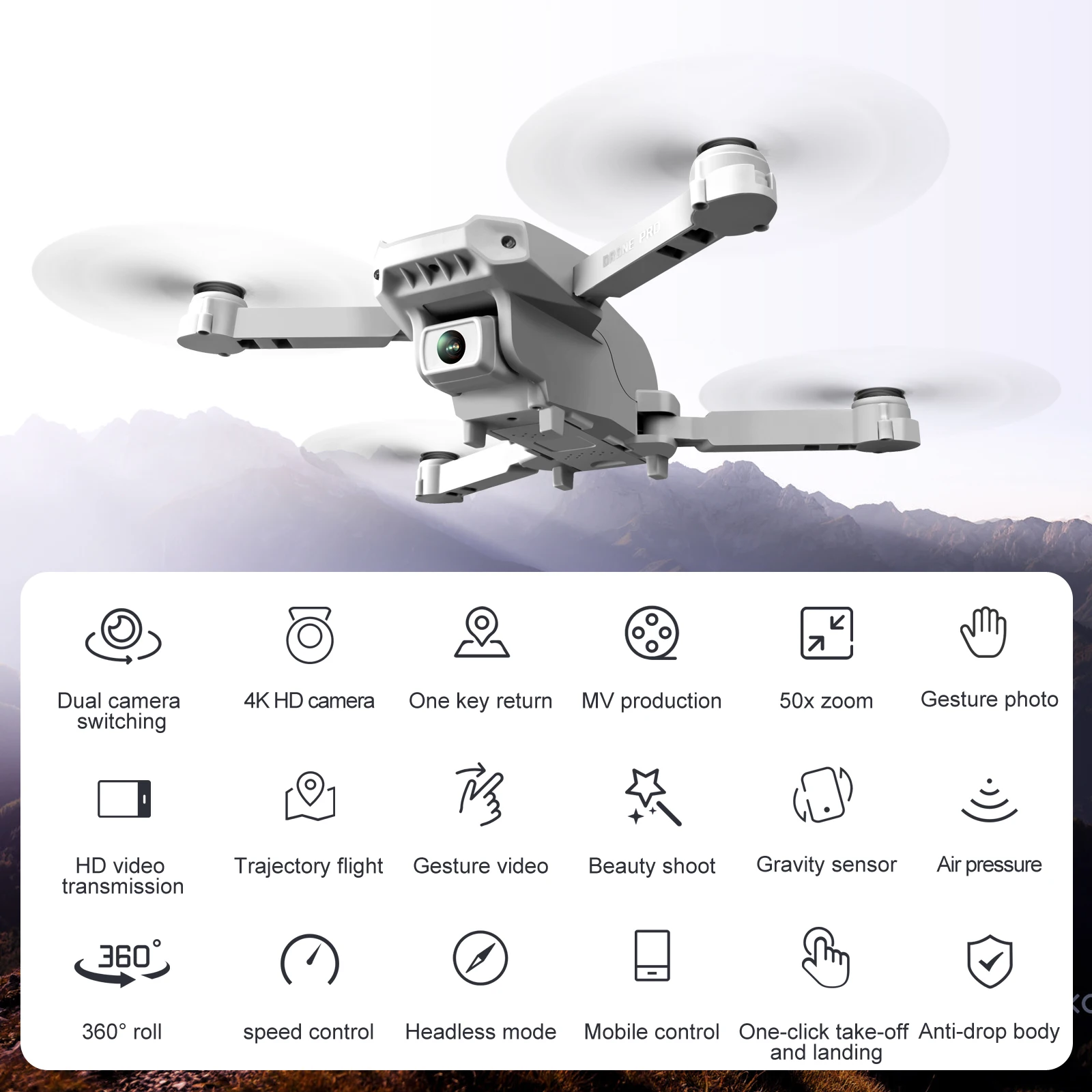 

New KK5 Foldable Mini Drones RC FPV Quadcopter HD Camera Wifi FPV Dron Selfie RC Helicopter The Best Gift For Children