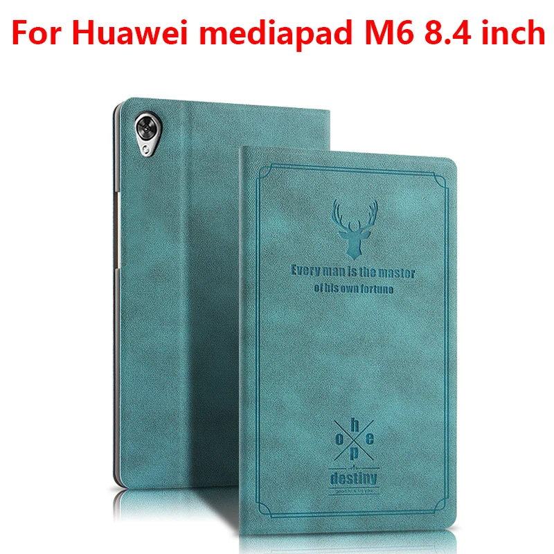 Чехол для huawei mediapad M6 8,4 дюймов VRD-AL09 VRD-W09 Стенд чехол для huawei mediapad M6 10," PRO SCM-AL09/W09 планшет - Цвет: blue for M6 8.4