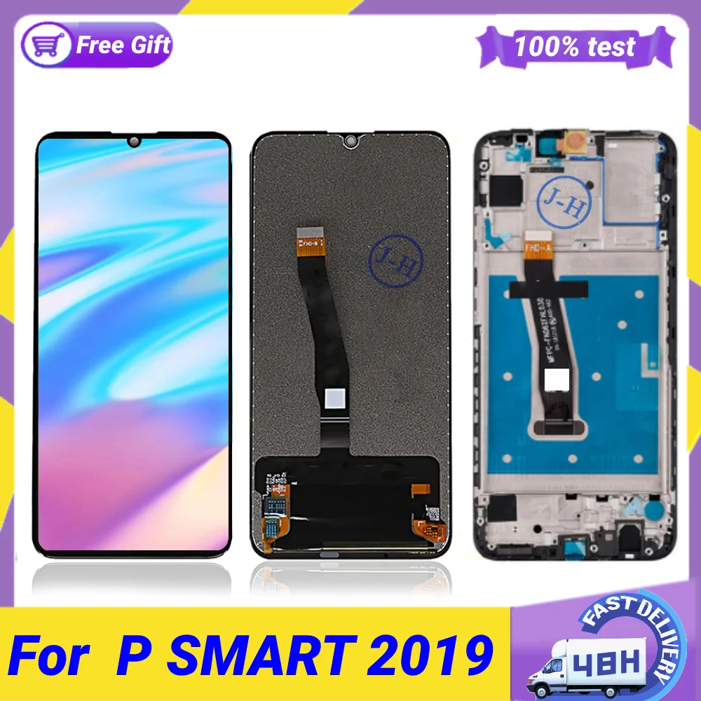 ЖК-дисплей качества AAA для Huawei P Smart 2019 с рамкой 6 21 дюйма ЖК-экран телефона L21 LX3 |