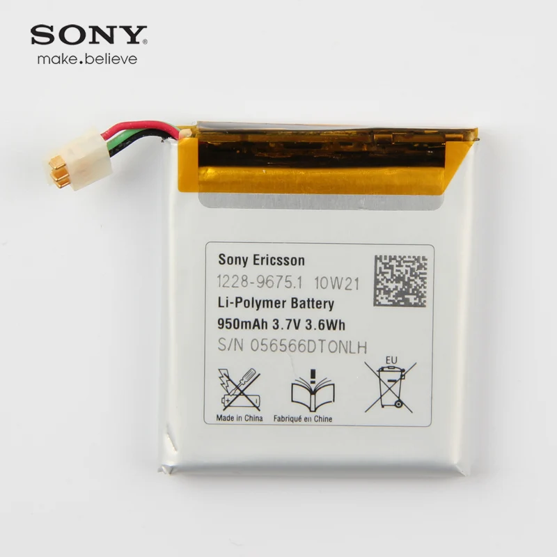 Original Sony 950mAh Battery For Ericsson Xperia X10 Mini E10i Pro W580i X10Mini K850i | Мобильные телефоны и аксессуары