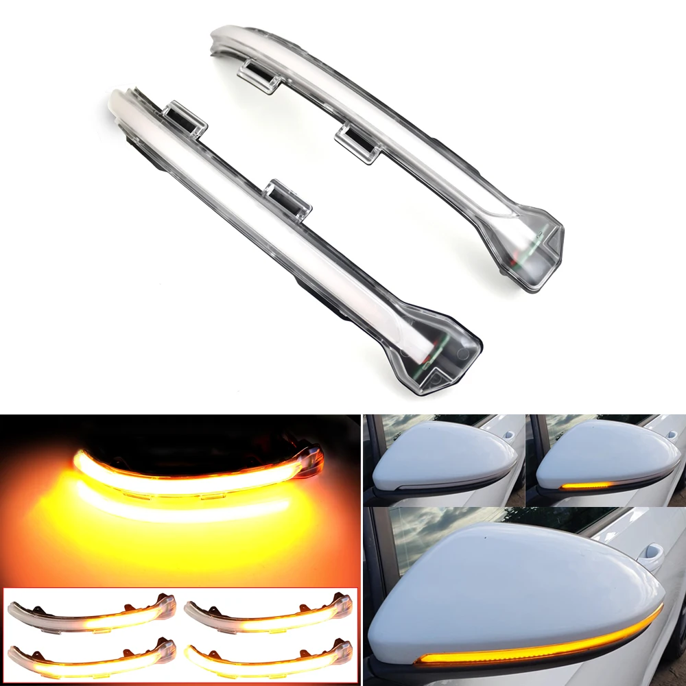 2x мигающий светодиодный динамический поворотный сигнал светильник боковой