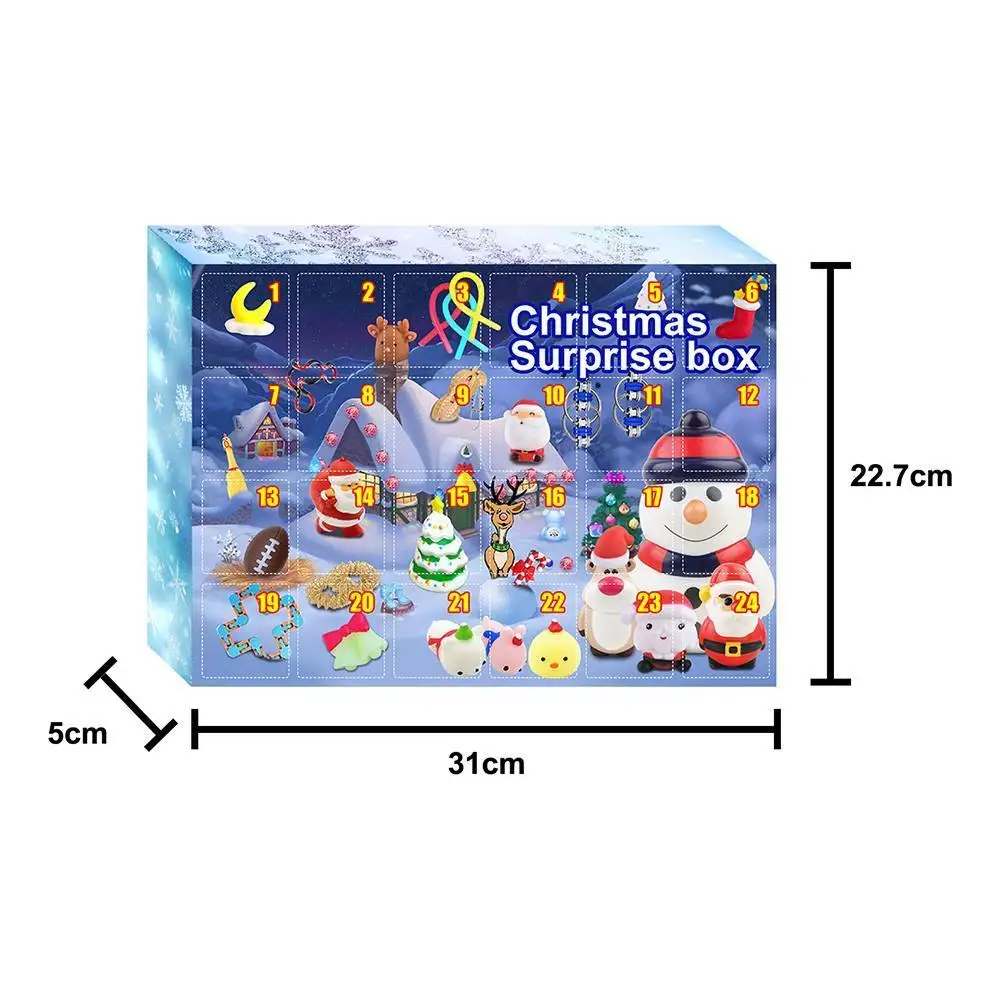 Diy Advent Calendar 2021 24 Days Of Surprises Fidget Holiday Детей Countdown Toys Christmas Calendars Игрушки Для Bu E6w4 | и