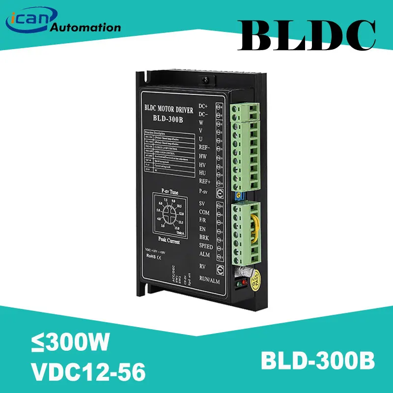 Ican-motor Bldc com Motor sem Escova 300w Cabeçote de Motor 12 v dc 56v dc e 20000rpm Acionador do motor