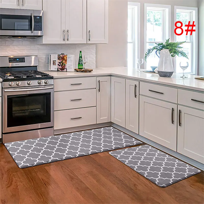 1 шт. Кухня Печатный нескользящий ковер Мягкий впитывающий коврик 16 &quotx 24&quot 47&quot