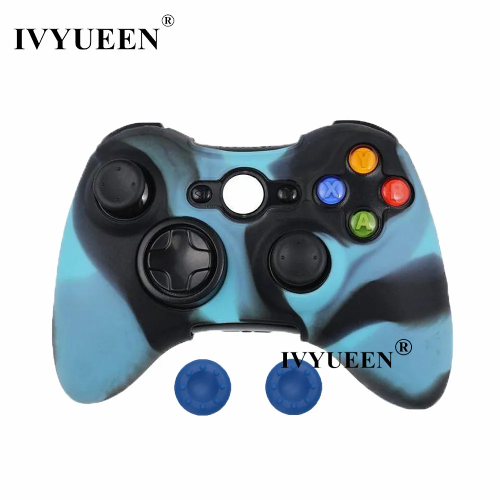 IVYUEEN 20 цветов мягкий силиконовый защитный чехол для microsoft Xbox 360 проводной/беспроводной контроллер аналоговые палочки крышки