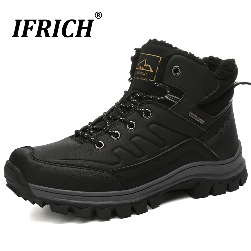 Classic Brown Tactical Boots for Men Winter Male Non Slip Sneakers Confortable Mens Trekking Lace-up Walking Shoes Youth | Спорт и