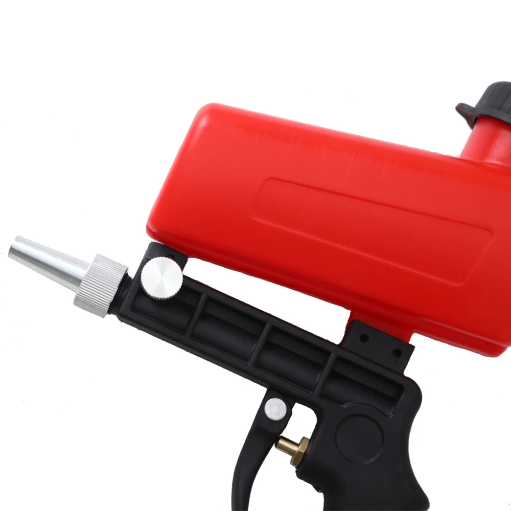 90psi Portable Gravity Sandblasting Gun Pneumatic Small Sand Blasting spray gun Adjustable Set Power Tool | Инструменты
