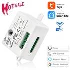 Wi-Fi мини-переключатель Tuya Smart Life, приложение, кнопка, выключатель света RF 433 МГц, настенная панель, релейный модуль сделай сам, таймер Google Home Alexa