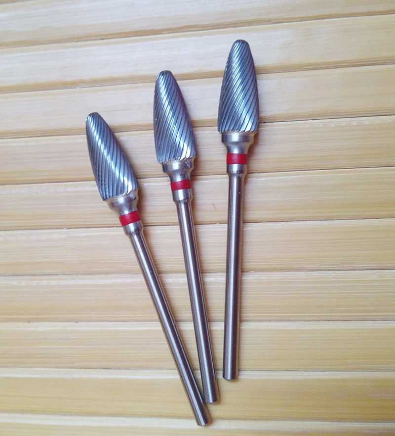 10 шт. спиральные Серебристые насадки для маникюра шлифовальный наконечник