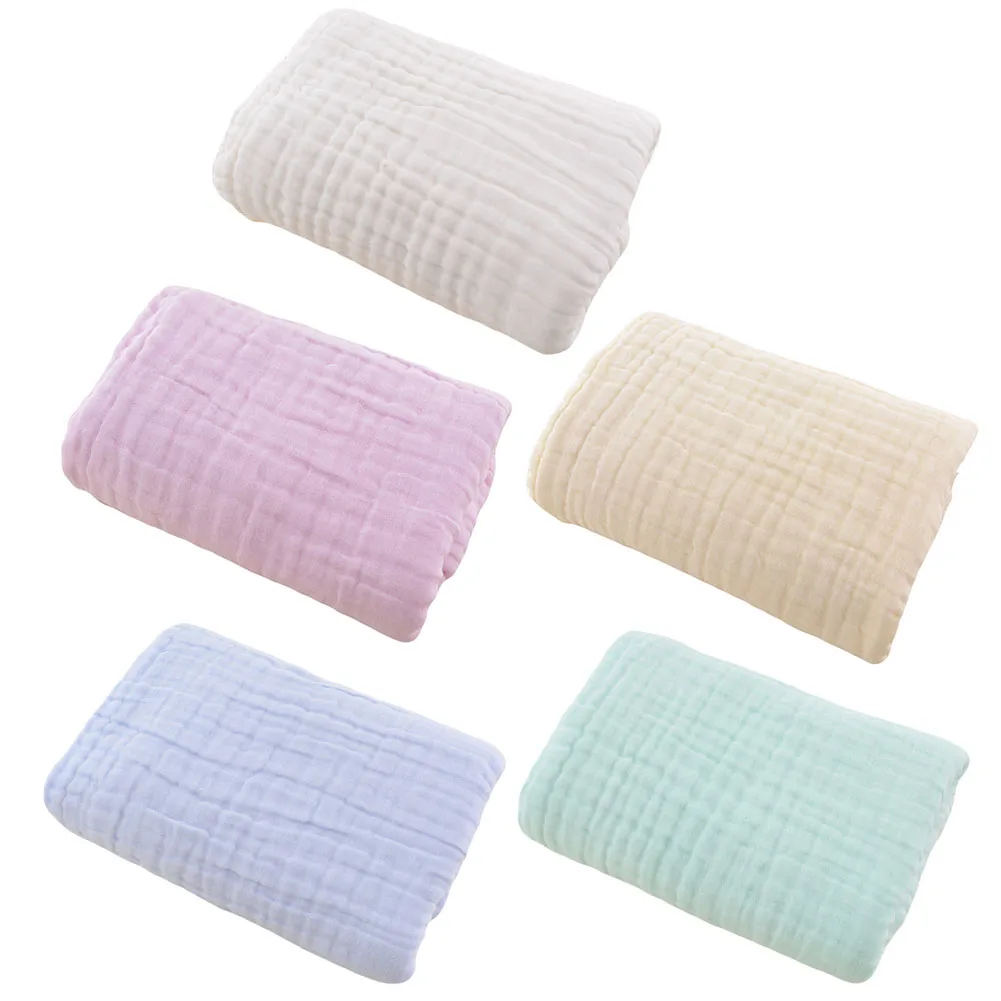 

105X105cm Baby Bath Towel Cartoon 6 Layer Newborn Baby Bathrobe Infant Blanket Cotton Burp Cloth Washcloth for Baby Kids 2021