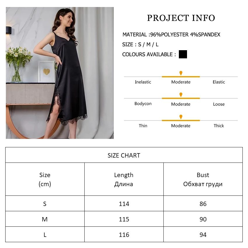 

Hiloc Sexy Lace Patchwork Dress Woman Spaghetti Strap Night Dress Women Sleepwear Low Cut Bathrobe Female Slit Nightdresses 2021