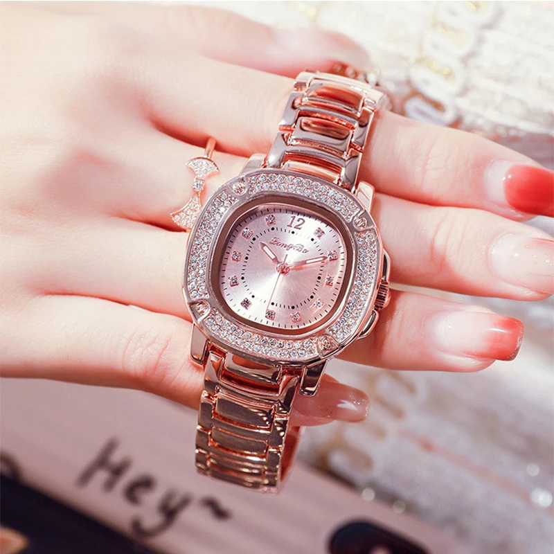 

SYNOKE Fashion Women Watches Luxury Crystal Ladies Quartz Wristwatches Waterproof Stainless Steel Watch Montre Femme Relojes