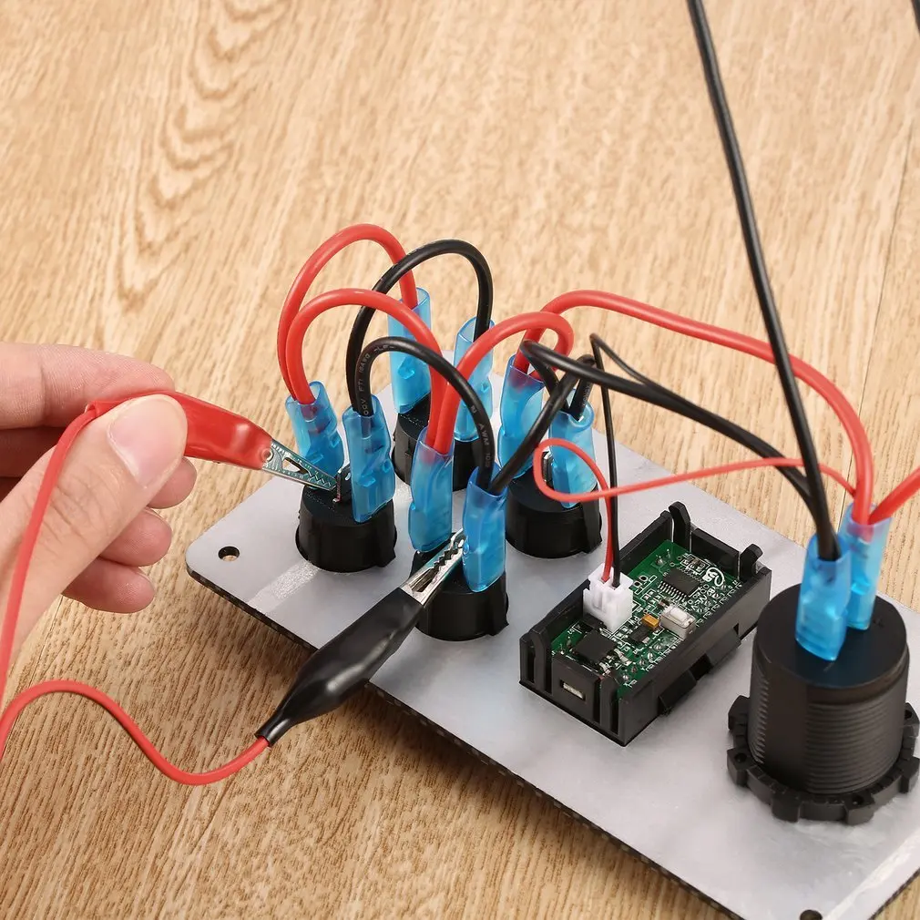 

4mm Injection Banana Plug To Shrouded Copper Electrical Clamp Alligator Clip Test Cable Leads 1M For Testing Probe