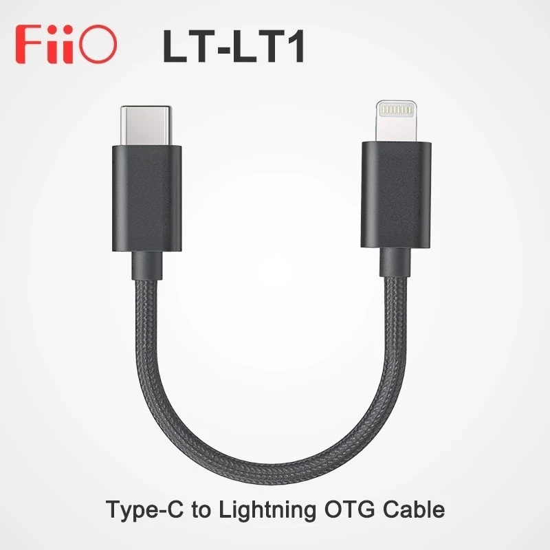 Fiio LT-LT1/ LT-LT3 Type-C к Lightning OTG кабель для iOS Connect BTR5 BTR3K Q3 Q5S-TC K9 | Электроника