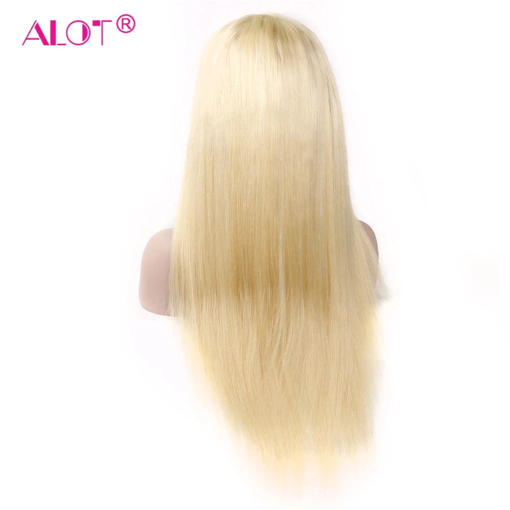 613 Glueless бразильские волосы Remy полный парик шнурка с волосами младенца 150% чистый