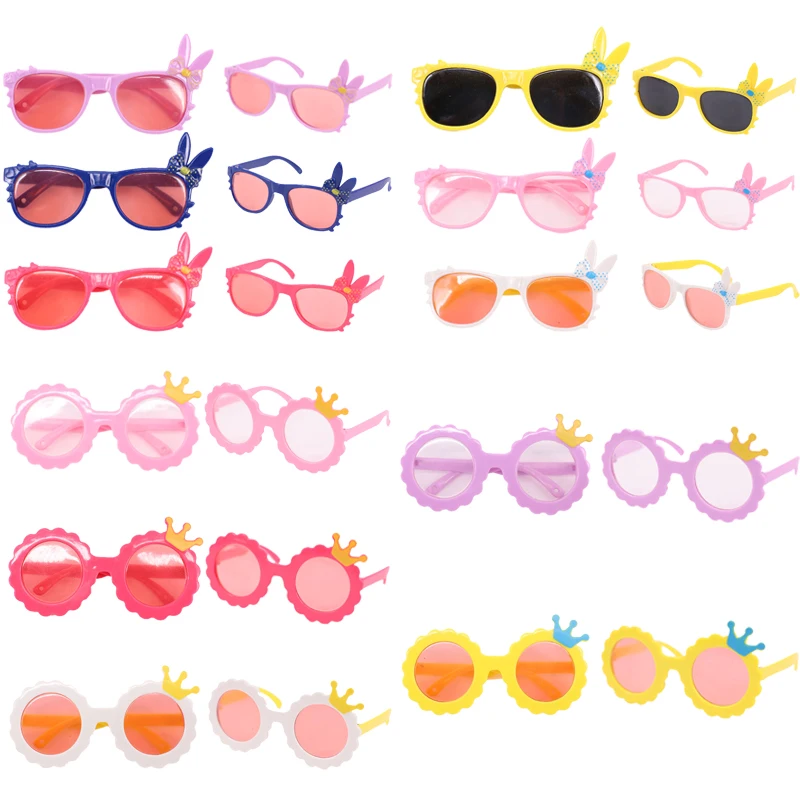 Кукла солнцезащитные очки корона кролик детская игрушка подходит 18 дюймов