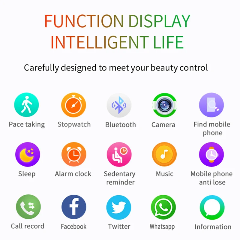

Carsikie Smart Watch with Sim Card Men Women Heart Rate Tracker Smartwatch Multi-sport Mode Pedometer for Android Ios Phones